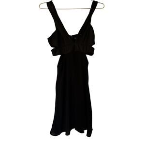Black Mini Dress with Cut Outs in the Sides